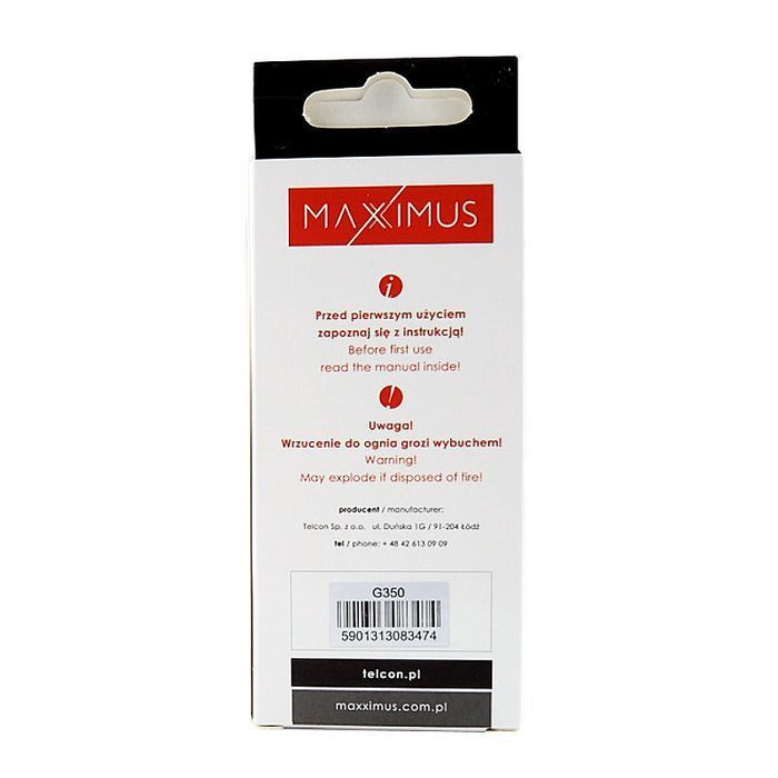 Bateria Maxximus Samsung G350 core plus 2150 mAh EB-B185BE