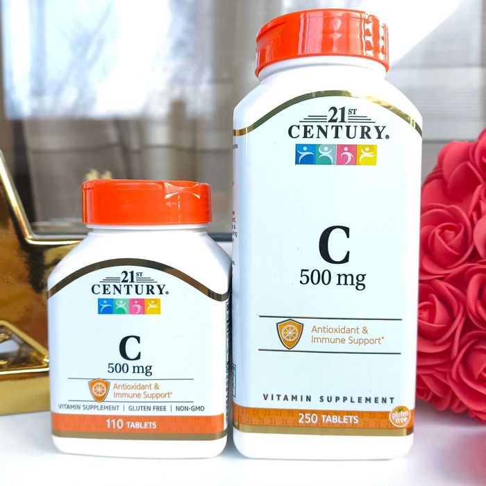 Витамин C, 500 мг, США, аскорбиновая кислота, 110/250 таблеток
