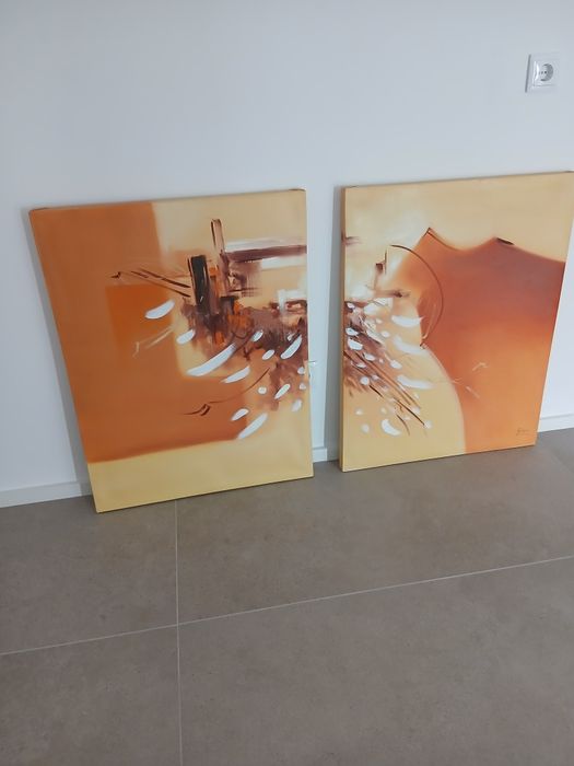 Duas telas que fazem um quadro unidas