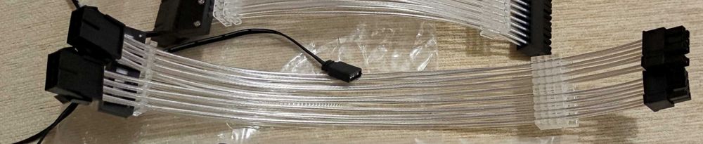 ARGB Кабель-подовжувач живленя відеокарти 2x6+2 pin 5v 3 pin.