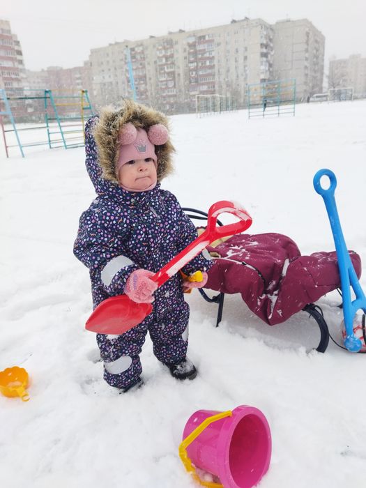 Зимовий комбінезон для дівчинки