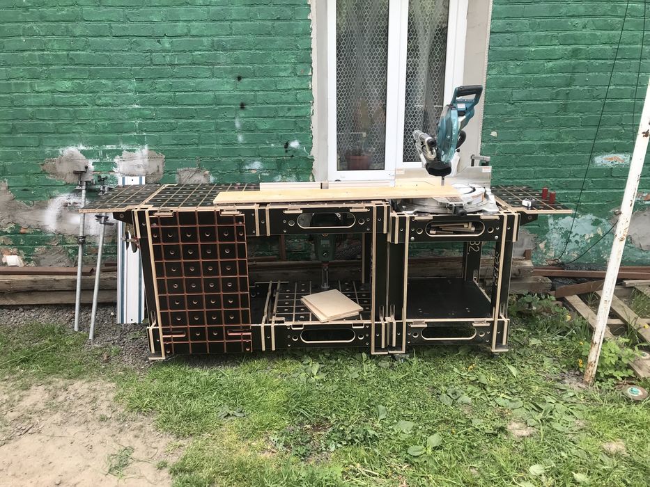 Столярний верстак. Стіл для торцовки. MFT стіл. Makita. Festool