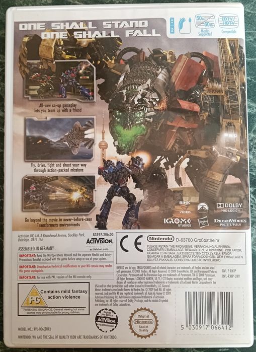 Transformers Revenge Of The Fallen - Gra na Nintendo Wii