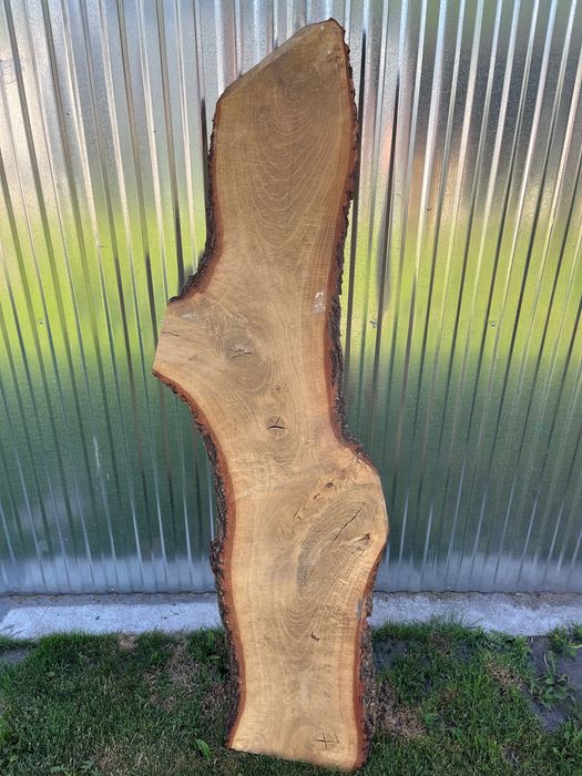 Deski dębowe suszone - naturalna krawedz