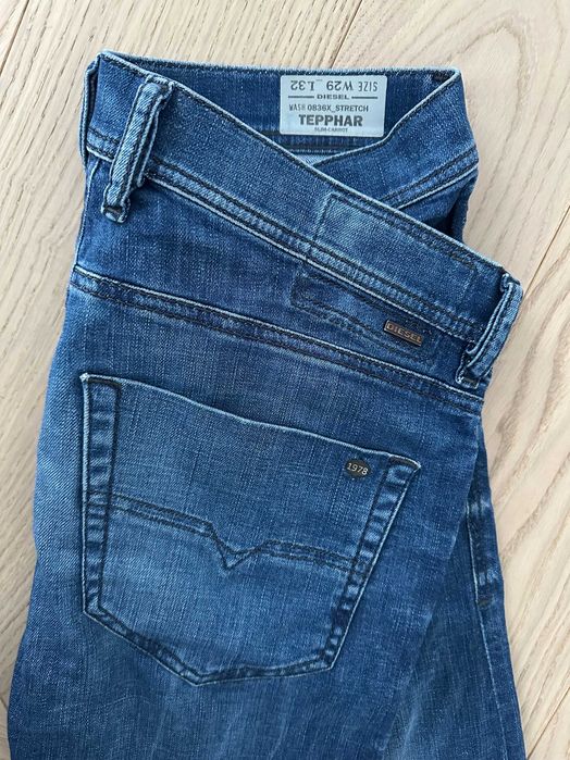 DIESEL jeansy niebieskie męskie