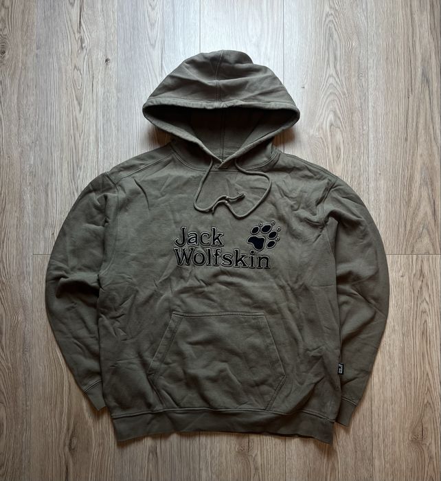 Jack Wolfskin Big logo Męska M Bluza z kapturem Hoodie Gorpcore Outdoor