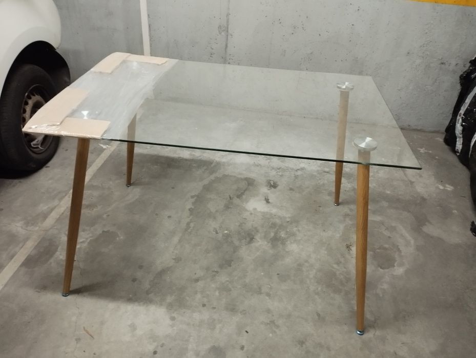 Mesa de vidro temperado