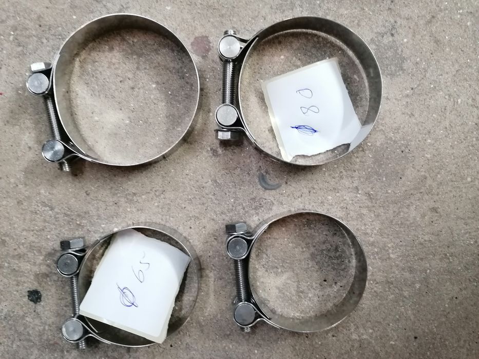 Abraçadeiras de inox resistente para desocupar