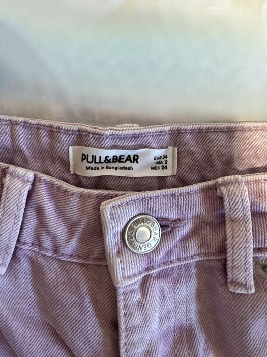 Conjunto 4 calças coloridas pull&bear lilás,laranja,vermelho, castanho