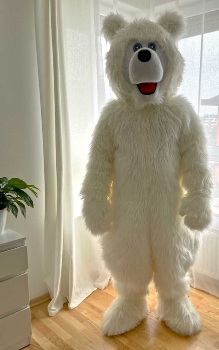 MIŚ POLARNY Kostium reklamowy chodząca żywa duża maskotka mega strój