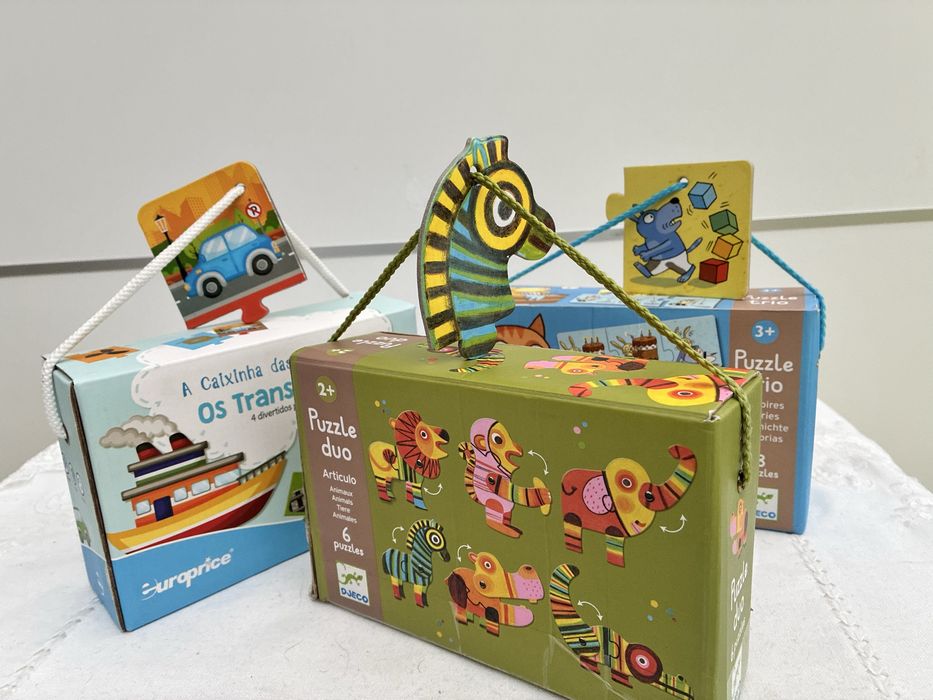Jogos puzzles para bebé da Djeco