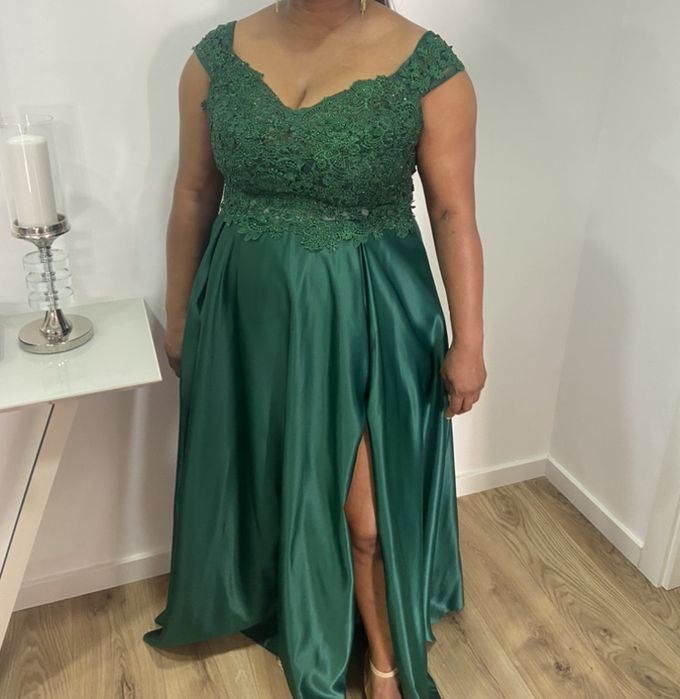 Vestido verde para eventos