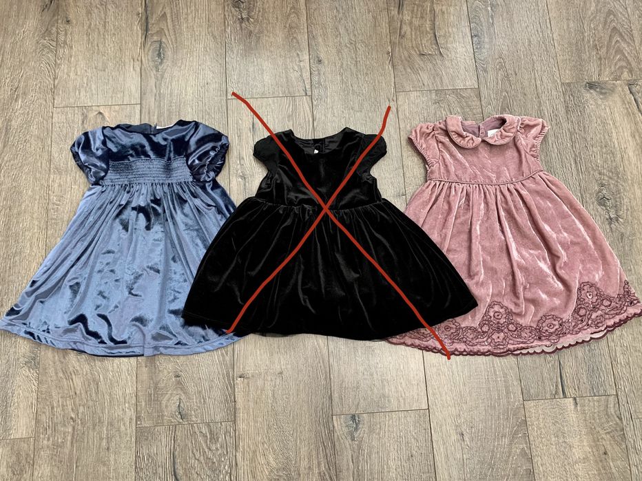 Оксамитові сукні для дівчинки Next, H&M, So cute
