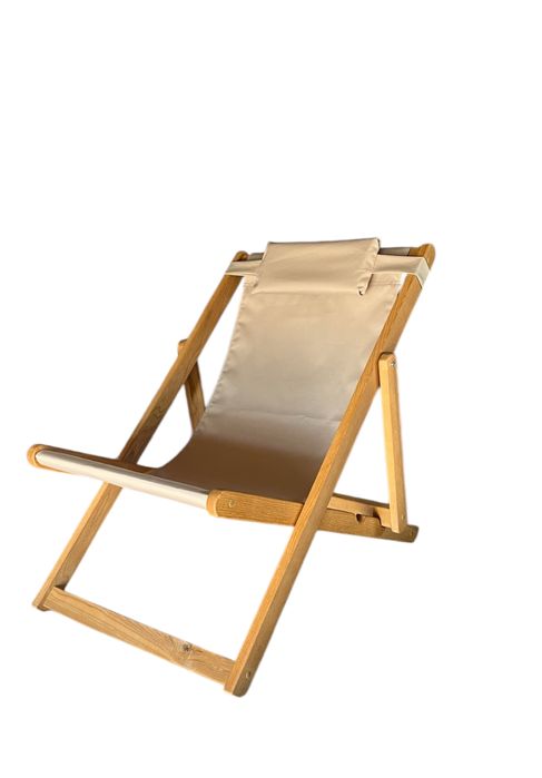 Шезлонг деревянный раскладной кресло лежак