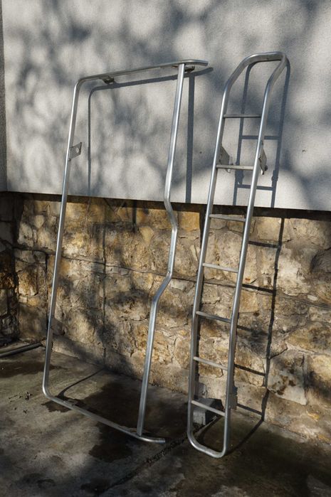 Kamper bagażnik dachowy drabinka aluminiowa do przyczepy kempingowej