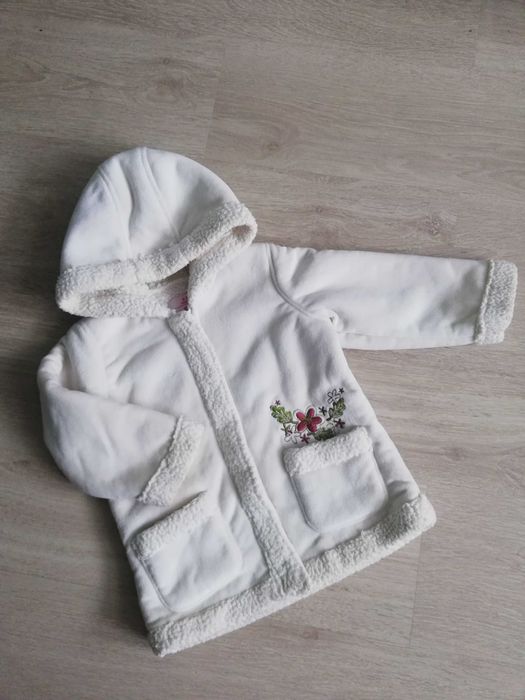 Kożuszek kurtka ecru Reserved ecru 2/3 lata 98 cm