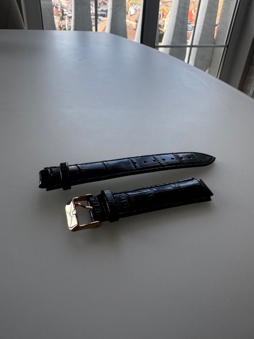 Ремінець для годинника, чорний, 12 мм