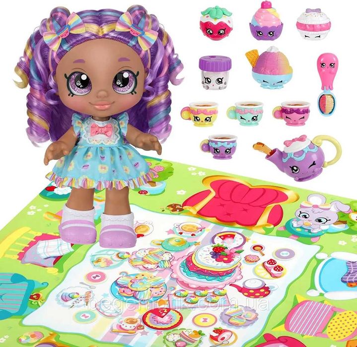 Кинди Кидс Чаепитие с куклой Кирсти Kindi Kids Kirstea & Tea Party Set