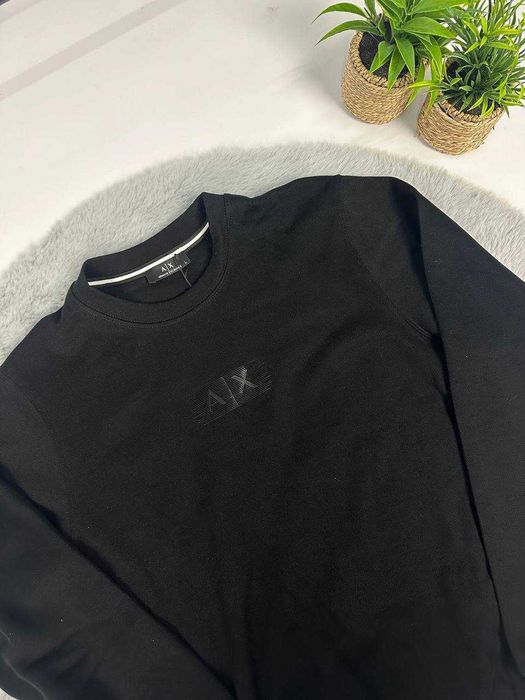 Світшот Armani Exchange чорний | Armani Exchange Black Sweatshirt