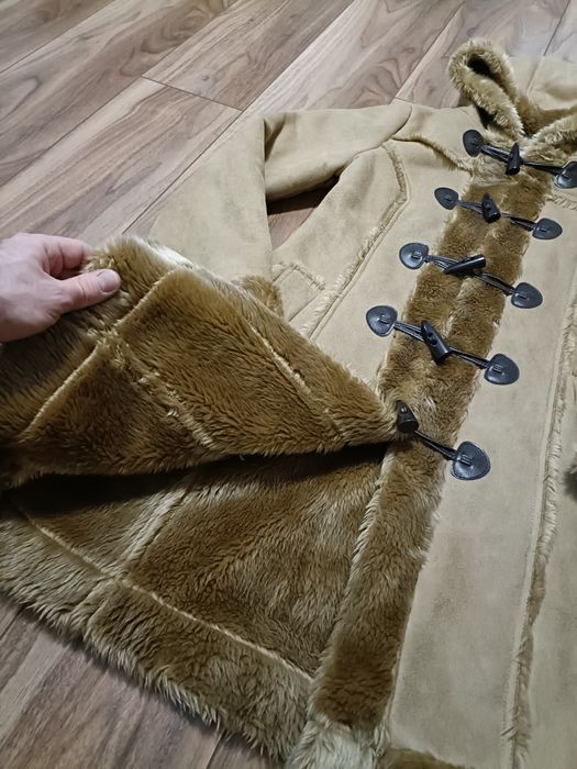 Płaszcz z kożuchem, kożuch damski, góralski, Orsay