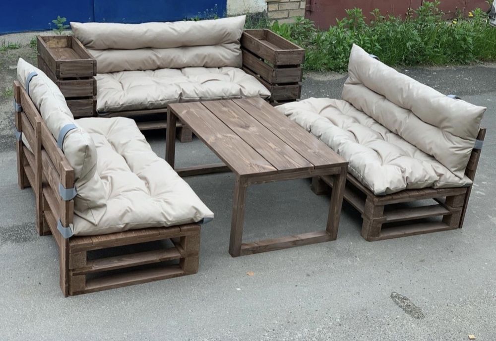 Садові меблі з піддонів