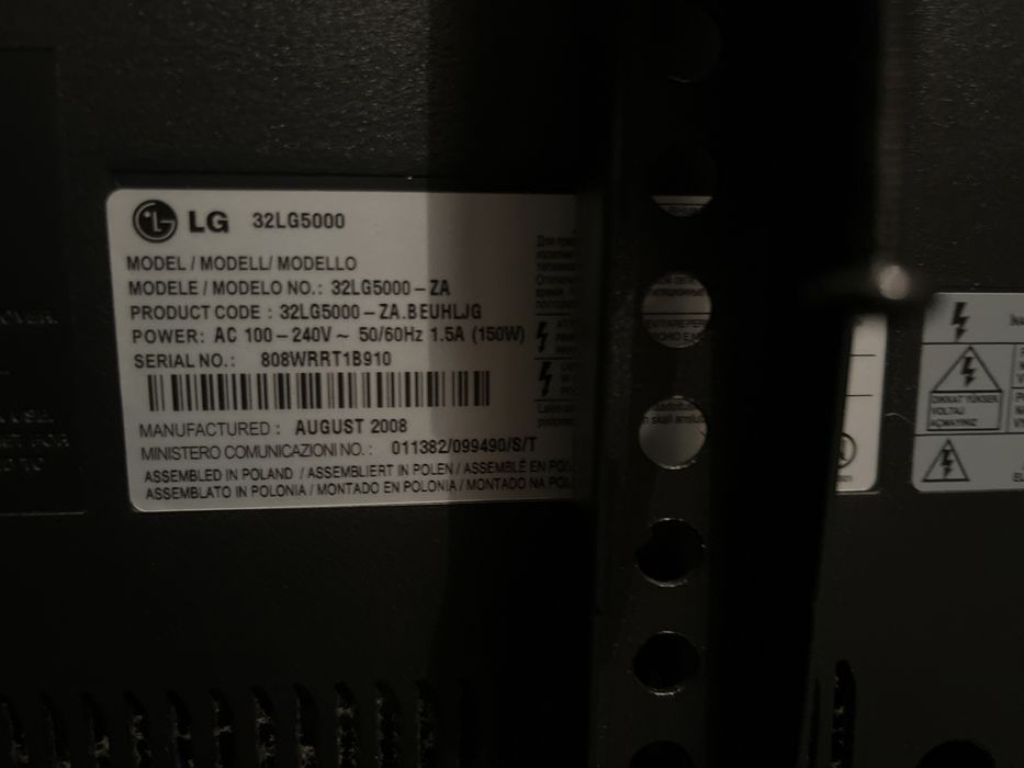 TV LG HD (por vezes o ecrã fica branco)