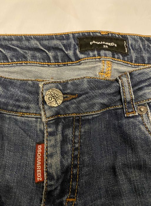 Dsquared2 jeansy męskie | W28 L29 | premium denim | niebieski denim