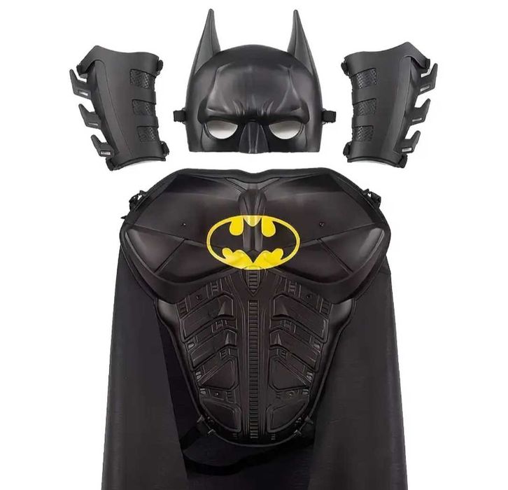 4w1! Nowy strój Mroczny Rycerz BATMAN + akcesoria! bal przebranie