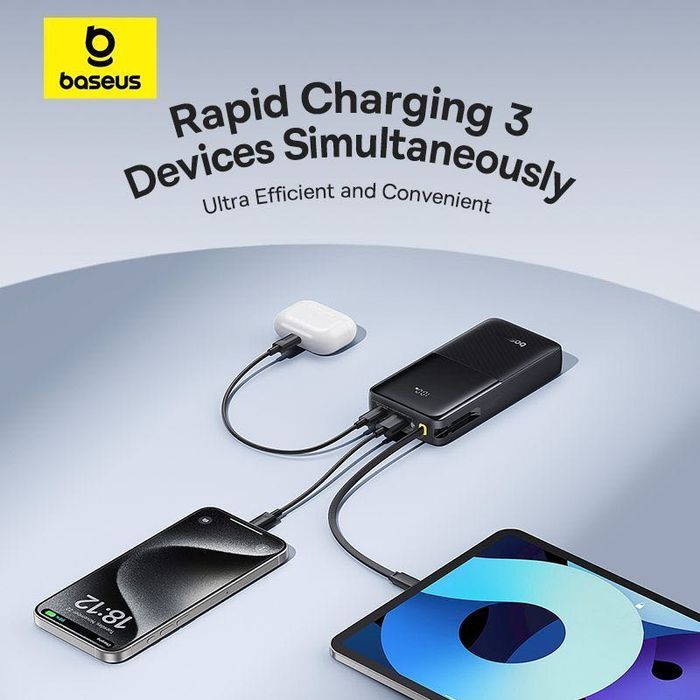 Повербанк Baseus Bipow 2 20000 mAh 20W  преміум