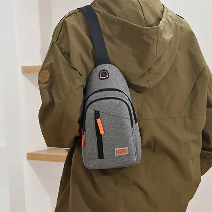 Сумка через плече чоловіча жіноча сумка-бананка сумка-слінгер нагрудна