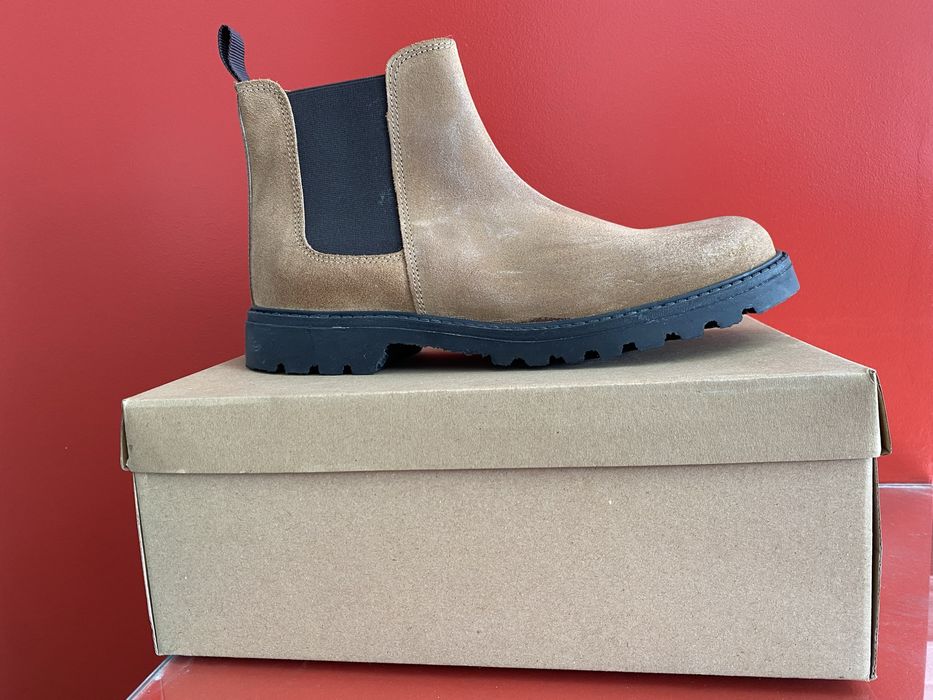 Botas de cabedal elastica