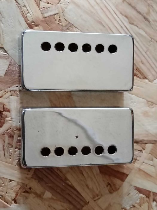 Humbucker pickup cover Chrome (Par). Vintage.