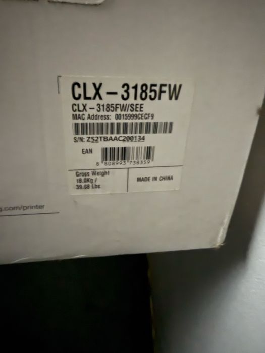 Multifuncoes laser a cores Samsung CLX 3185FW