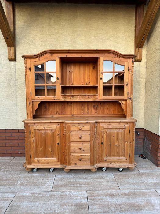 Kredens  duży witryna szafa regał meble kuchenne szafka jadalnia salon komoda  retro vintage
