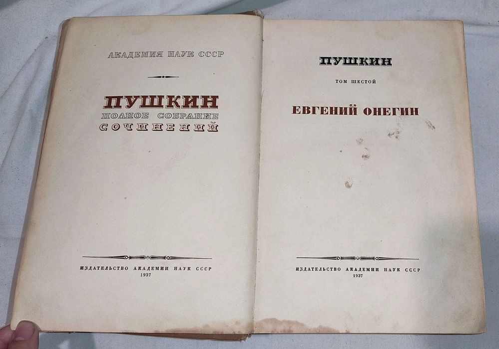 А.С. Пушкин (том 6) Евгений Онегин