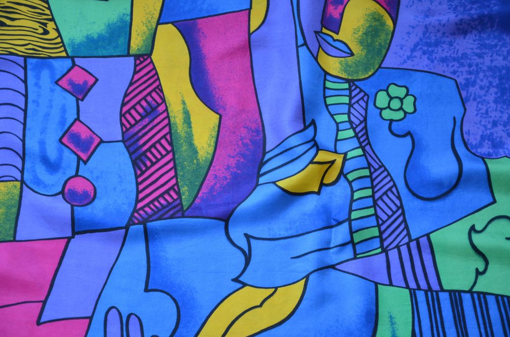 Picasso chusta/apaszka 100% sik jedwab