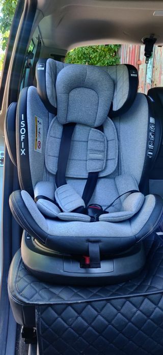 Автокрісло El Camino Evolution 360 ISOFIX + Накидка + Матрацик Decoza