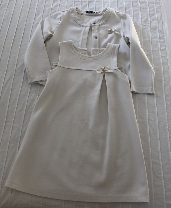 Conjunto vestido e casaco original marines, 4 anos