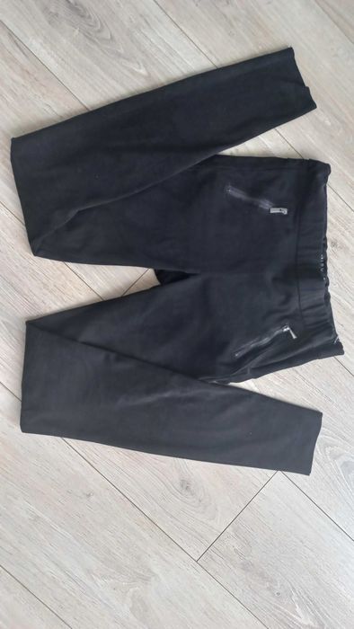 Getry spodnie al'a zamszowe czarne