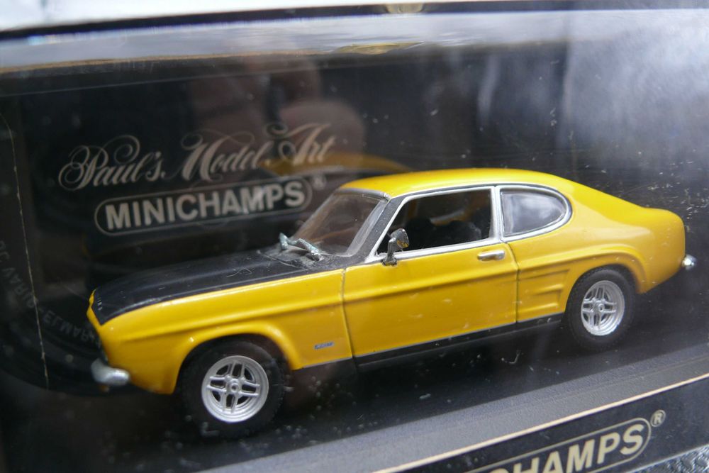 Ford Capri Rs 2600 1:43 Minichamps Amarelo