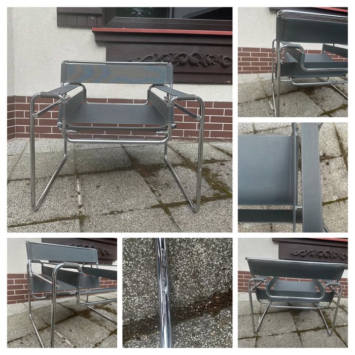 Wassily chair fotel Marcel Breuer Knoll International canvas