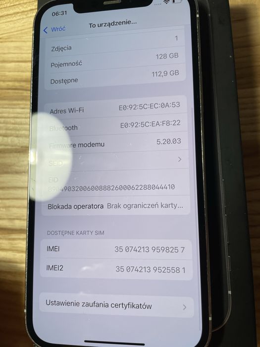 Iphone 12 PRO 128GB Gold