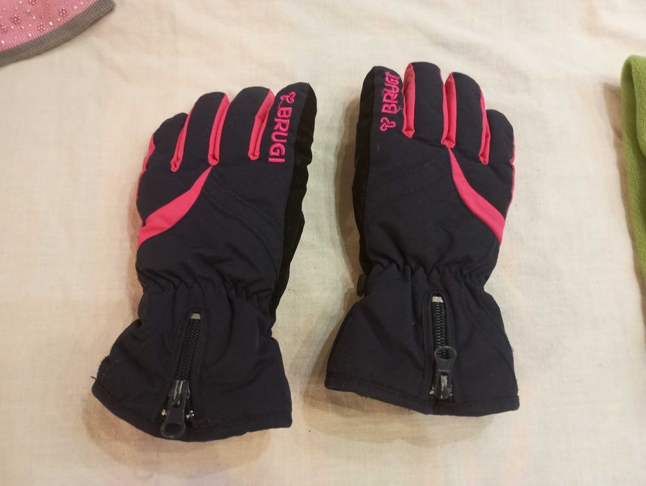 Rękawiczki dla dzieci ocieplane , narciarskie Brugi , Rozmiar 146/152,