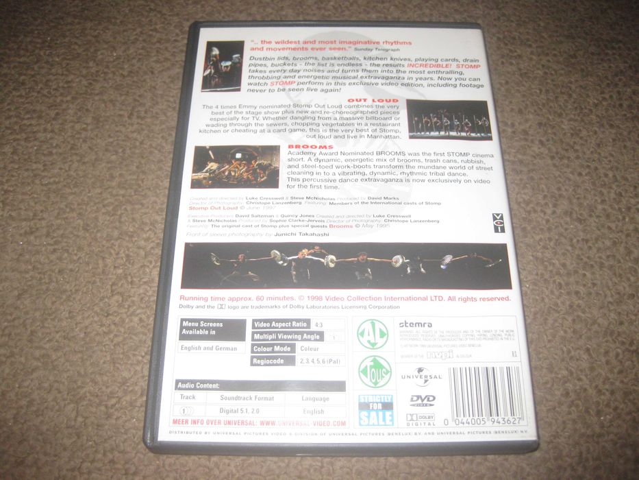 DVD dos Stomp "Out Loud"