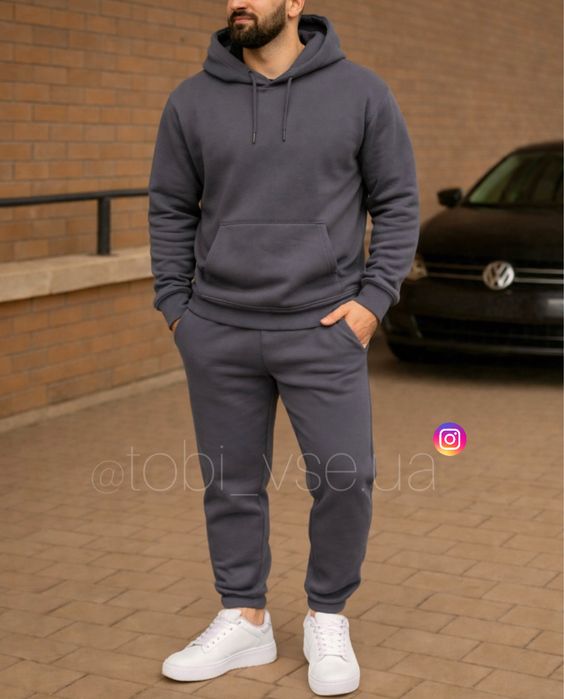 ТЕПЛИЙ‼️ Костюм на ФЛІСІ чоловічий кофта+штани Мужской спортивный зима