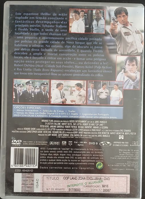 DVD Copland Zona Exclusiva c/ Sylvester Stallone