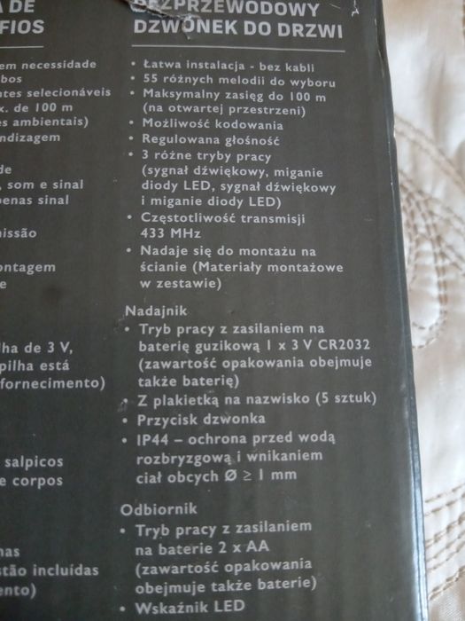 Dzwonek do drzwi bezprzewodowy