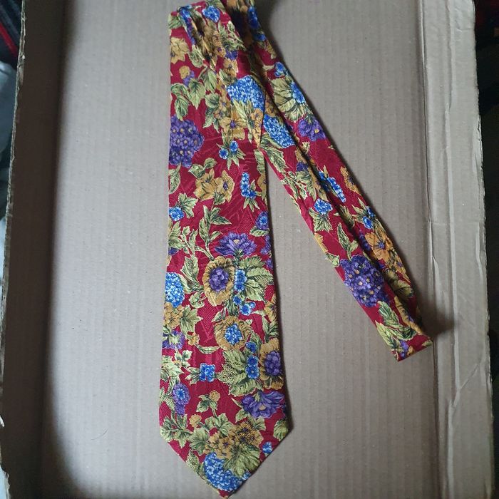 Krawat męski w kwiaty (k-5)OK