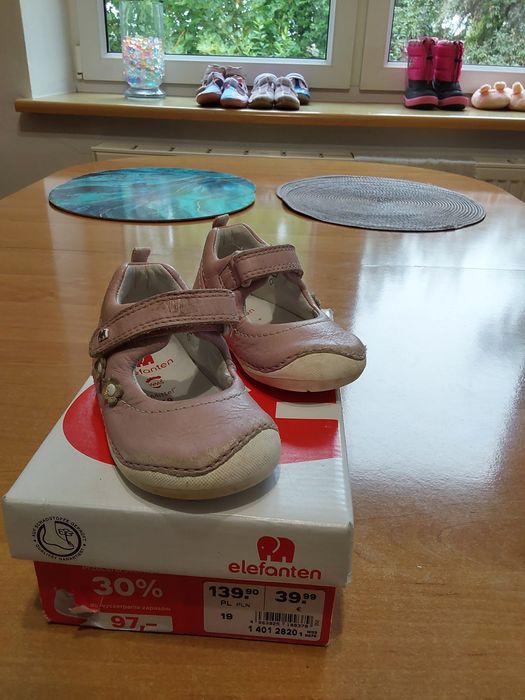 Buty do nauki chodzenia elefanten 19 wkładka 13.5 dla dziewczynki