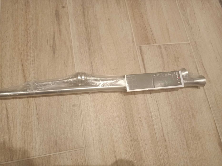 Karnisz pojedynczy Colours nikiel szczotkowany 160 cm